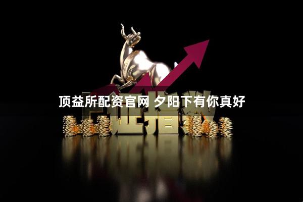 顶益所配资官网 夕阳下有你真好