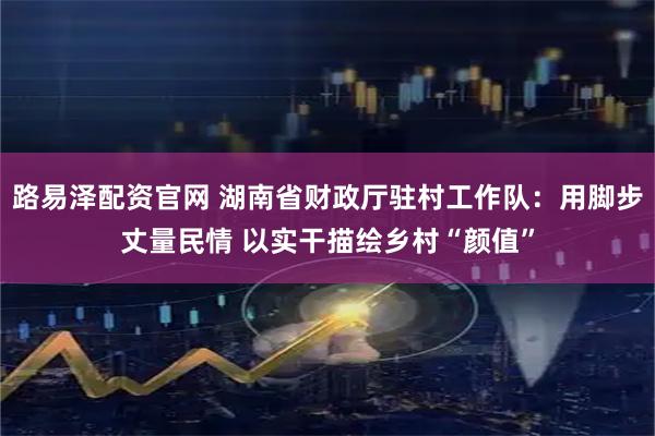 路易泽配资官网 湖南省财政厅驻村工作队：用脚步丈量民情 以实干描绘乡村“颜值”
